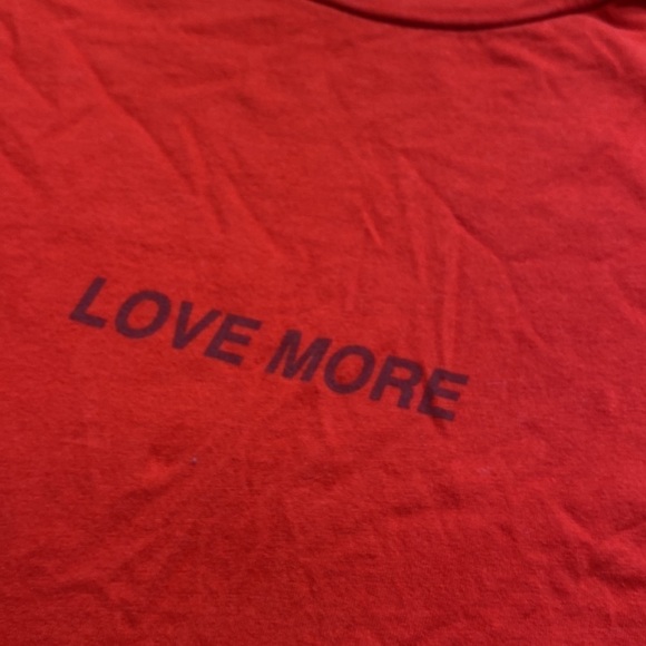 Spiritual Gangster Love More Red Short Sleeve Crewneck Tee sz S - Picture 6 of 10